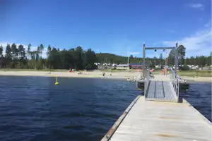Camping Gullviks Havsbad - Badesteg am Campingplatz