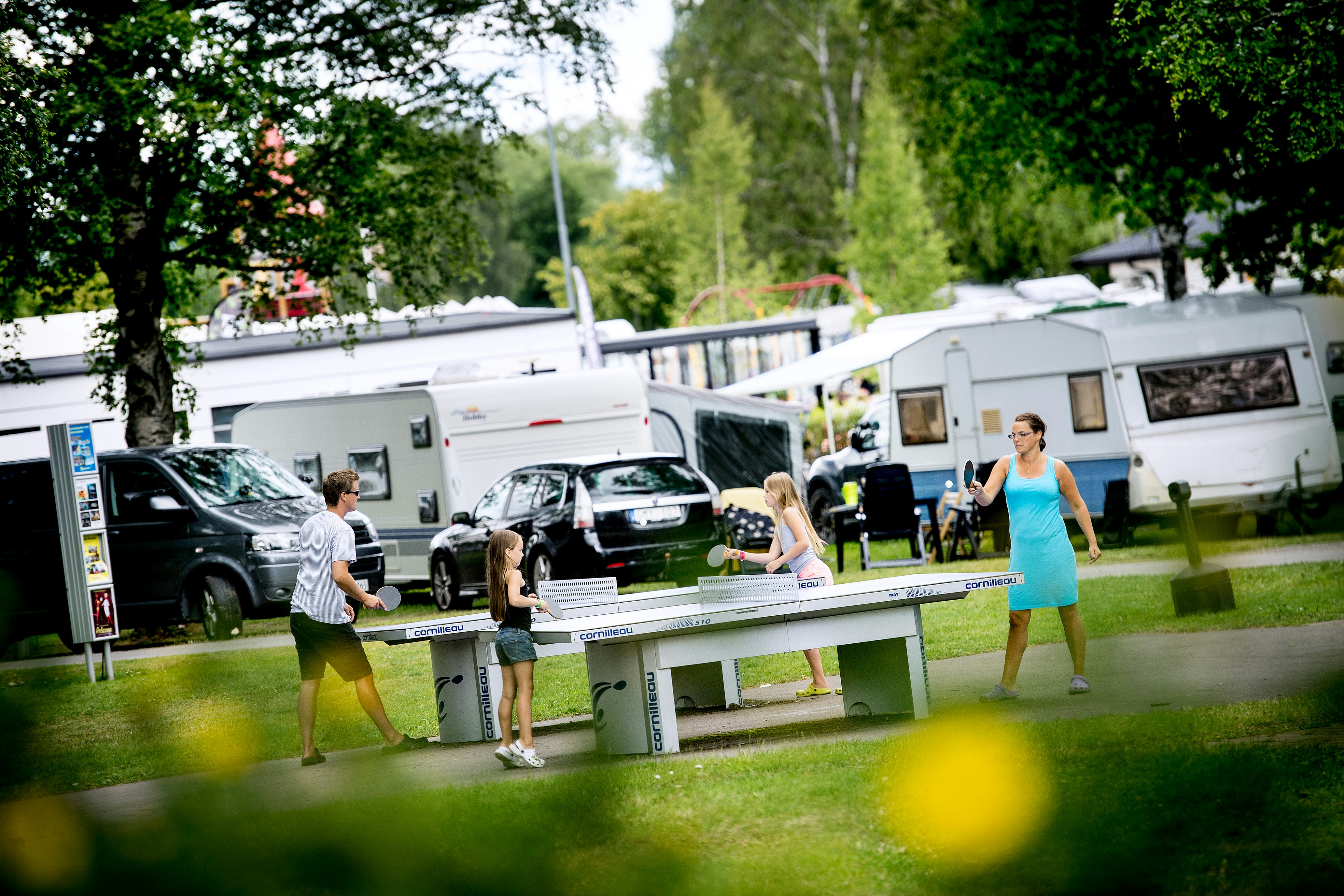 Camping Gustavsvik - Tischtennisplatte auf dem Campingplatz