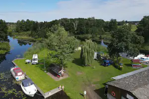 Camping Hafen Eggesin Hafen Eggesin - Camping - Hafenbar - Standplätze aus der Vogelperspektive