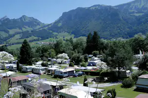 Camping Haute Gruyère - Wohnwagenstellplätze im Grünen auf dem Campingplatz