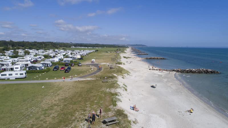 Hedebo Strand Camping - Campingplatz Luftaufnahme