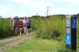 Hedebo Strand Camping - Familie beim Spazieren in der Umgebung des Campingplatzes