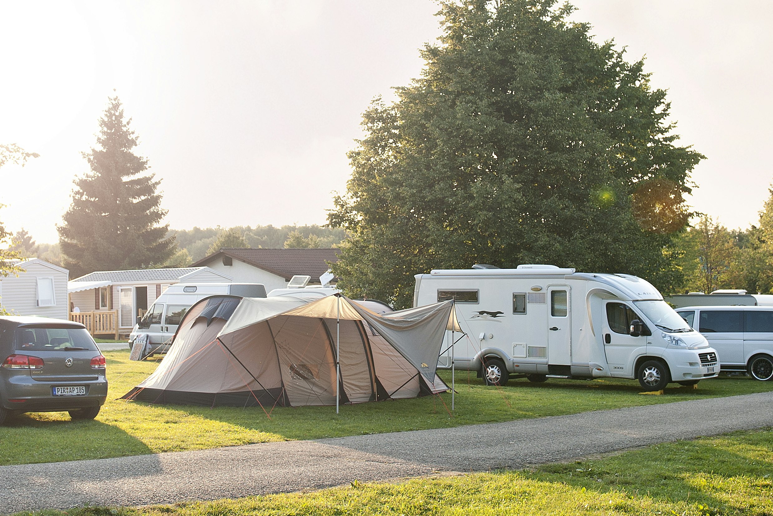Camping Heidehof - Blick auf die Stellplatzwiese