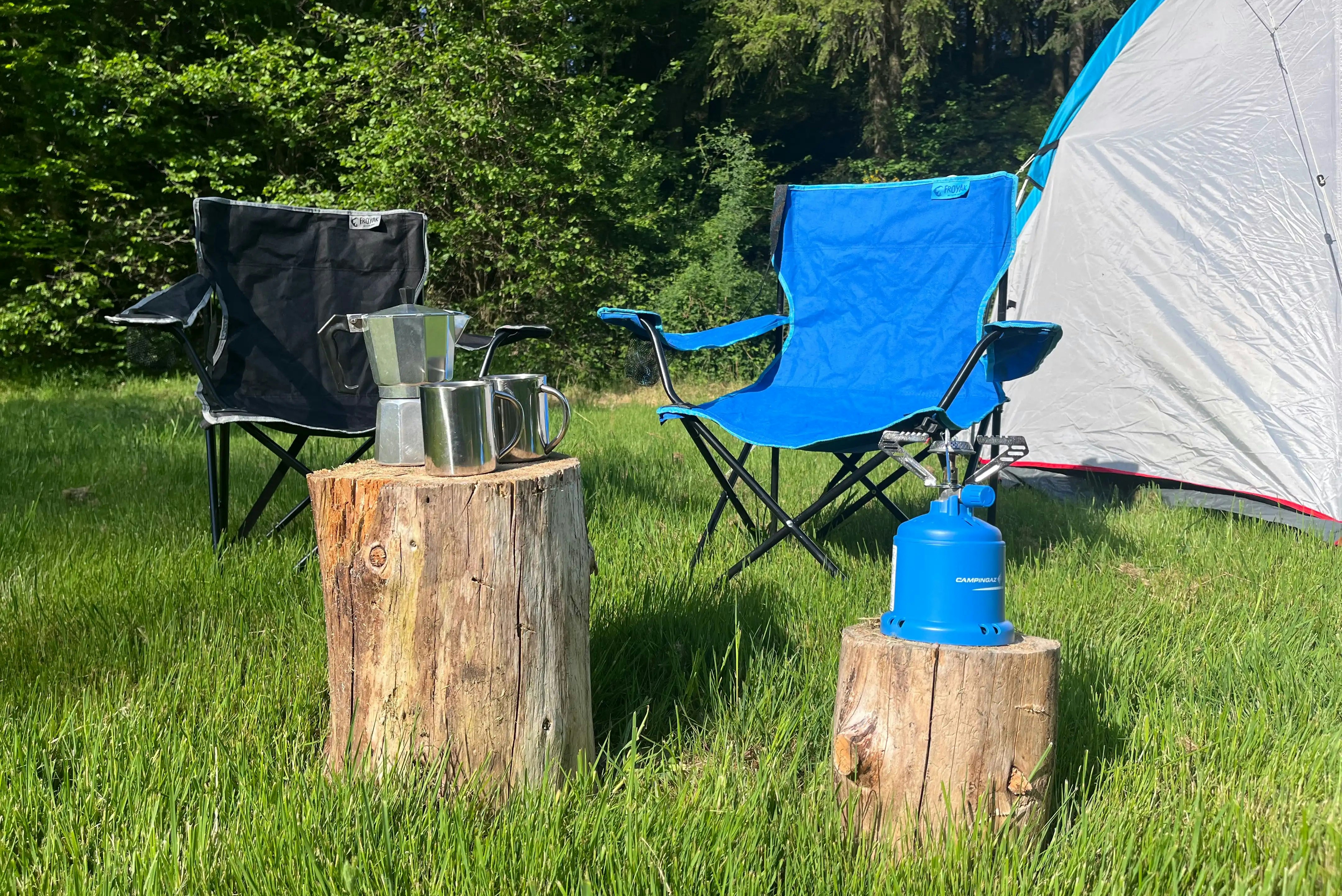 Kitchen facilities at Camping Héiltzerstee in Holtz