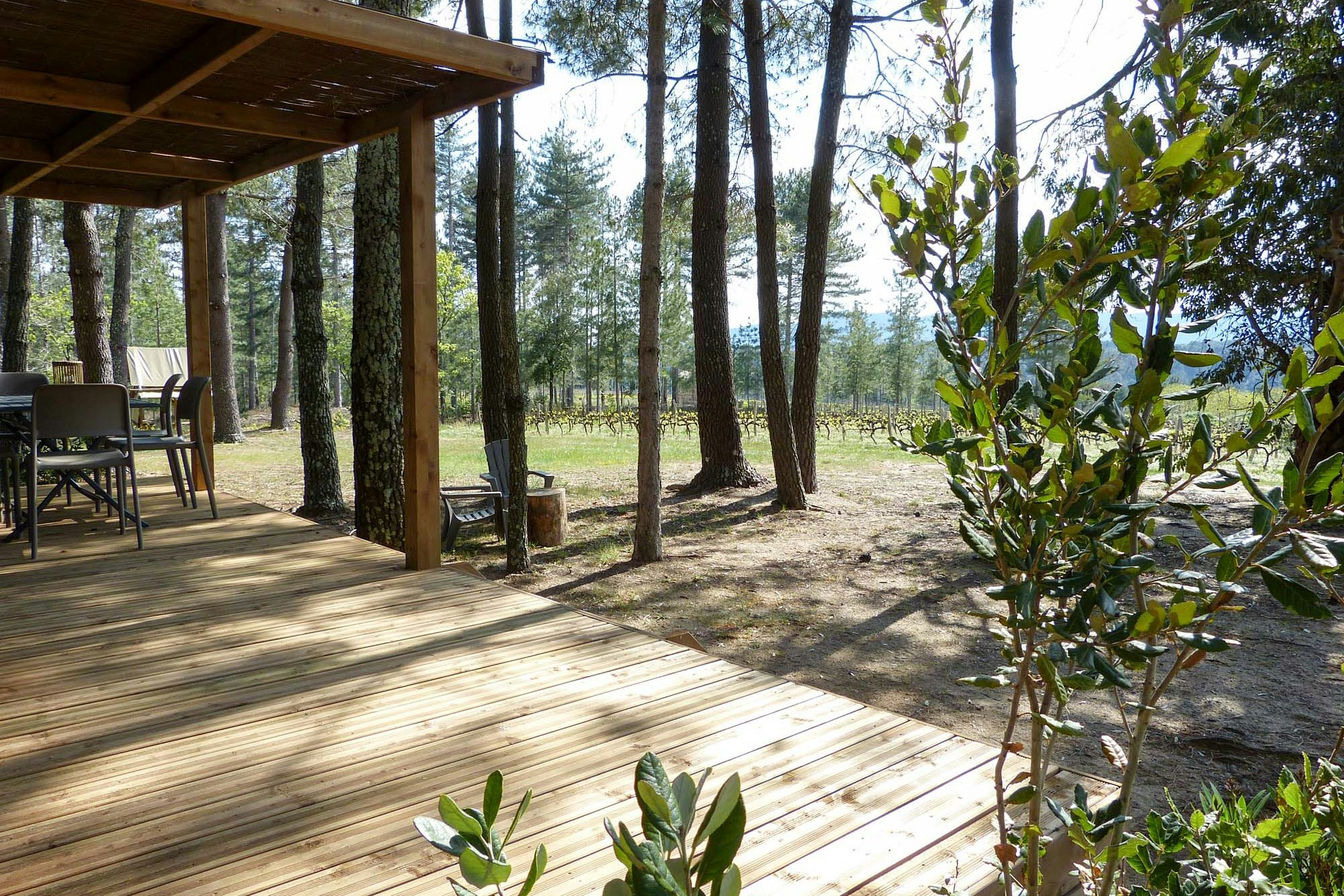 Camping Hello Soleil  - Mobilheim mit Terrasse auf dem Campingplatz