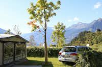 Camping Hermitage -   Stellplätze mit Blick auf die Alpes  