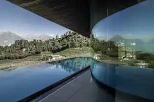 Camping Hermitage - das Panorama der Berge