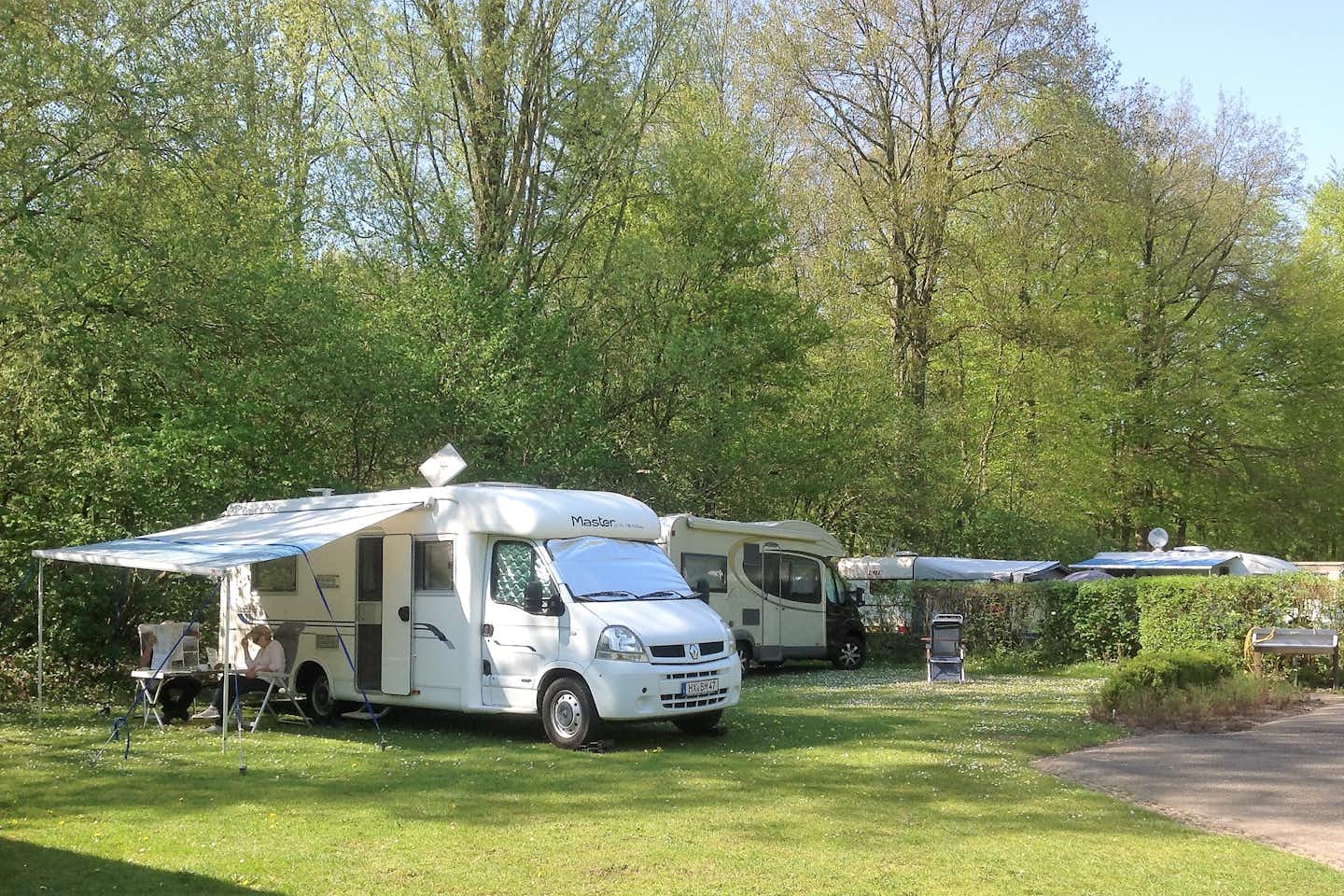 Camping Het Bosbad -  schattiger Wohnmobilstellplatz auf dem Campingplatz 