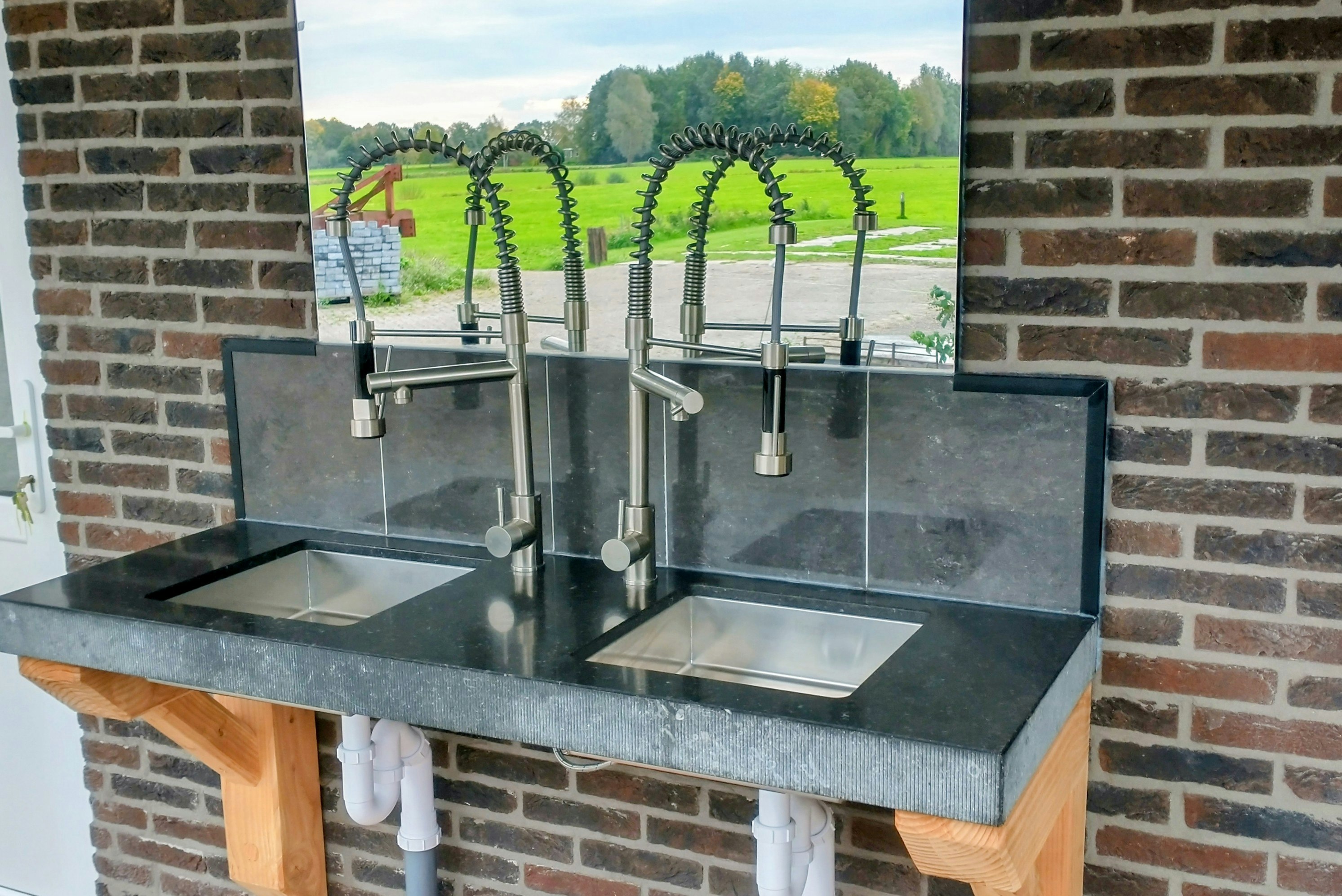 Camping Het Bruchterveld - Geschirrspülbecken auf dem Campingplatz