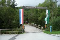 Camping Hirschegg  - Einfahrt vom Campingplatz