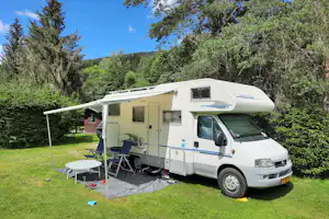 Camping Hirschegg - Wohnmobil auf Standplatz