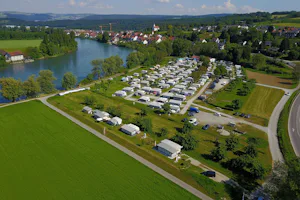 Camping Hochrhein - Campingplatz aus der Vogelperspektive