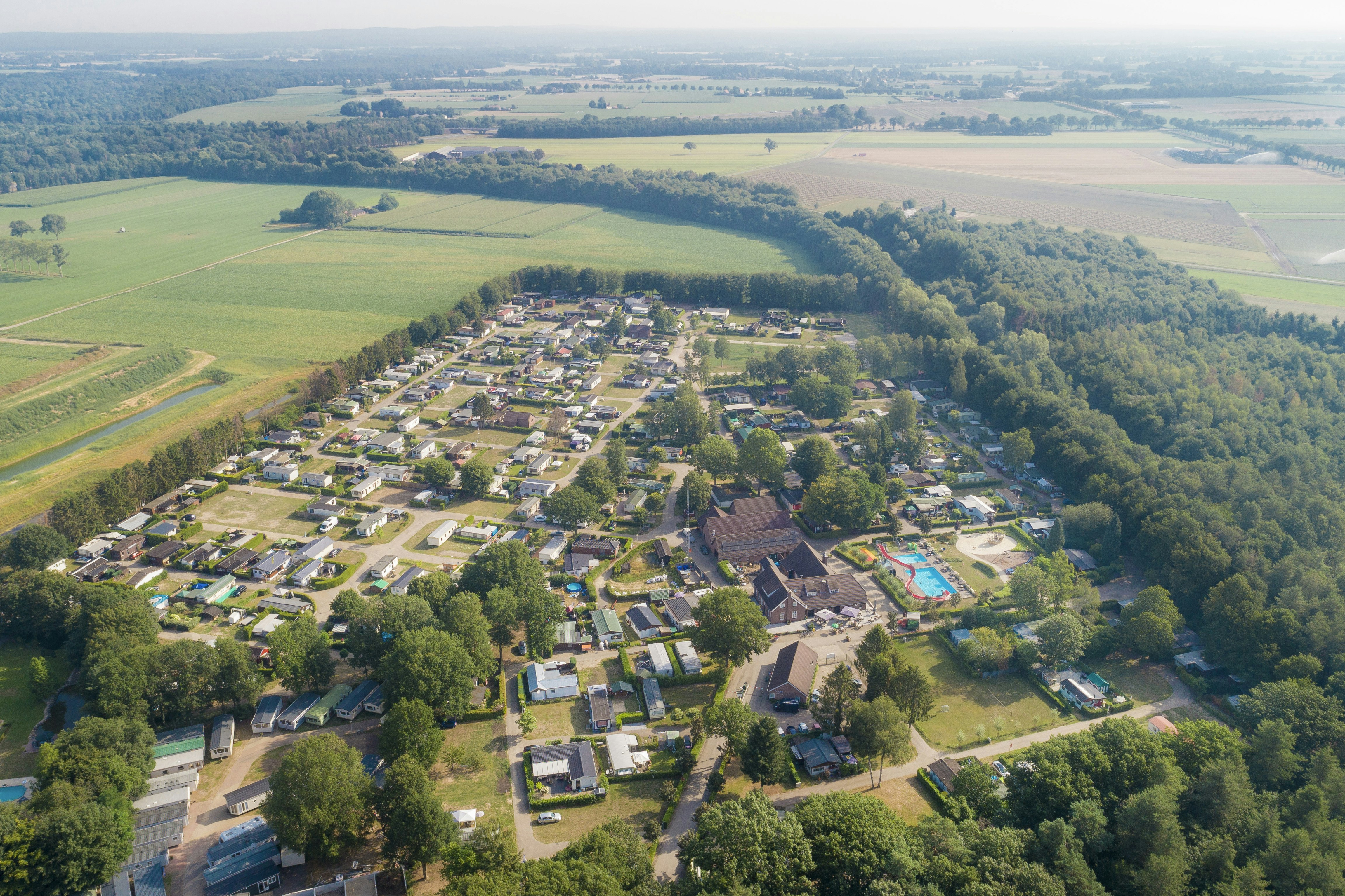 Camping Hoeve De Schaaf - Campingplatz aus der Vogelperspektive