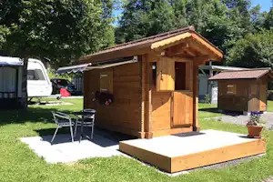 Camping Hofstatt-Derfli - Mobilheim auf dem Campingplatz