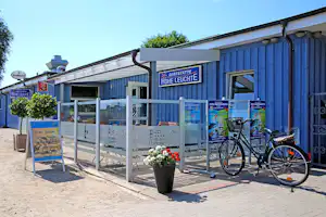 Camping Hohe Leuchte - Terrasse vom Restaurant auf dem Campingplatz