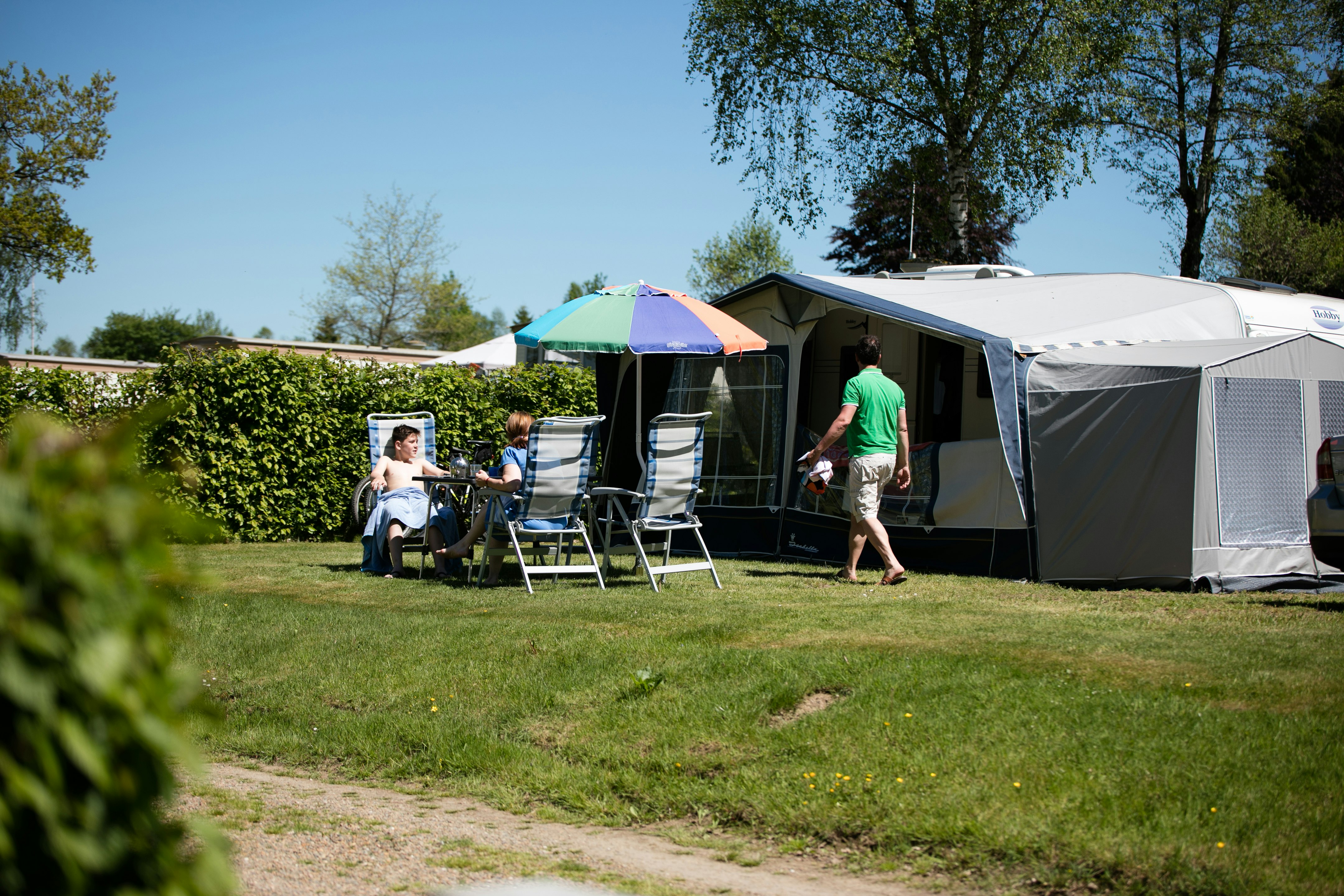 Camping Hohenbusch - Stellplatz auf der Wiese