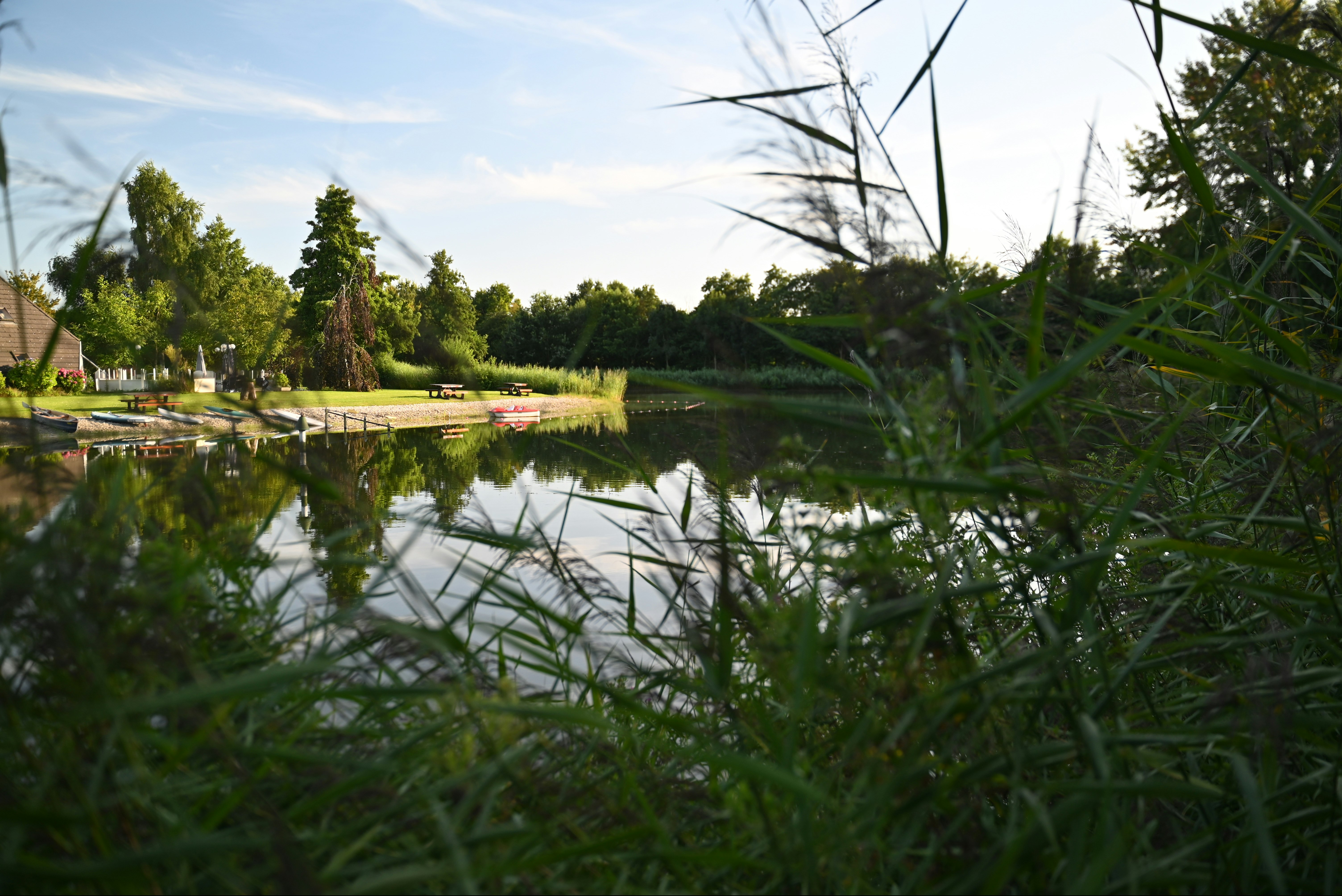 Camping Hunze Bulten - Blick auf den See am Campingplatz
