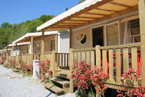 Camping Igara de San Sebastián - Außenansicht Mobilheime auf dem Campingplatz