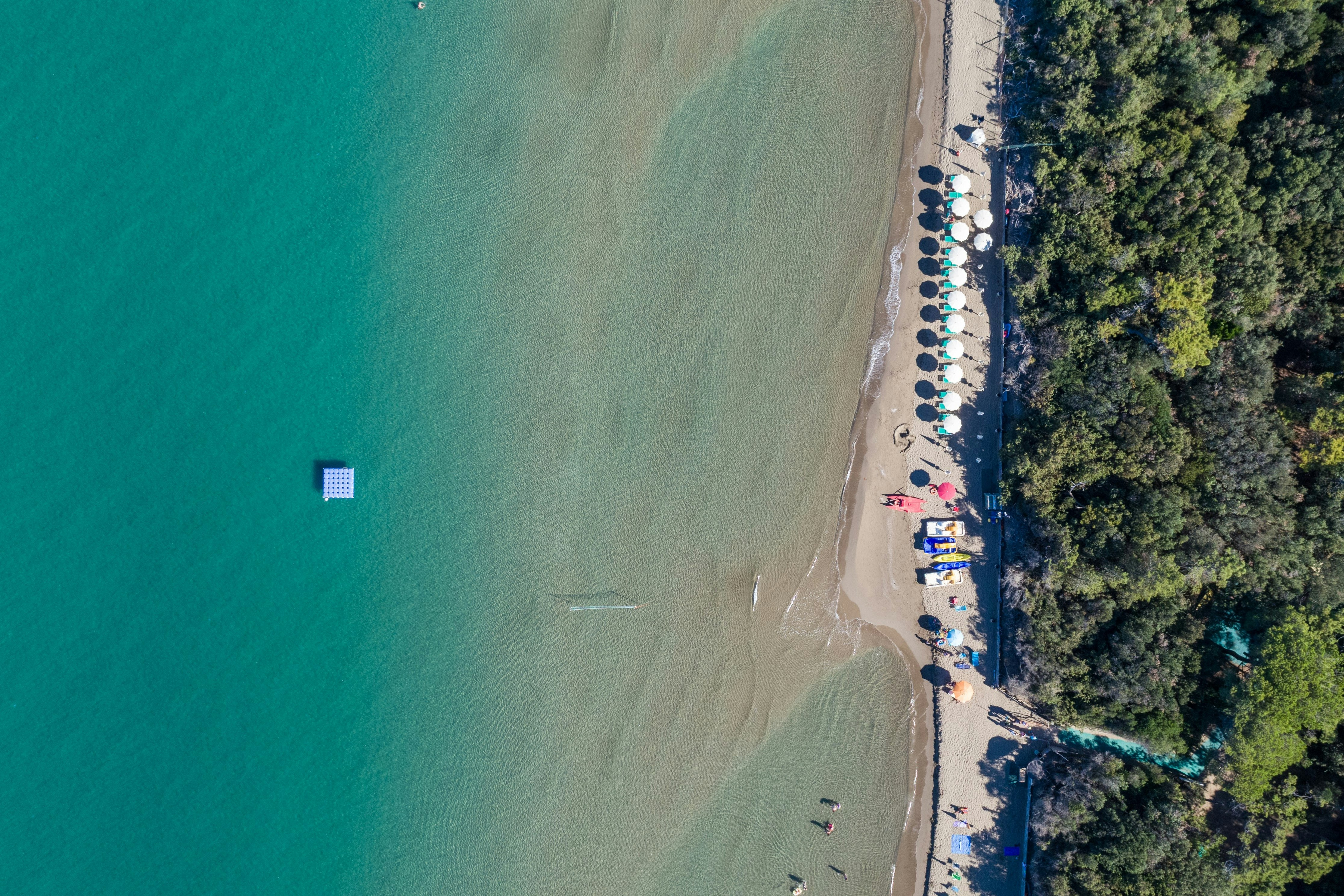 Gitavillage Il Gabbiano  Camping Il Gabbiano Village - Luftaufnahme des Badestrandes am Campingplatz