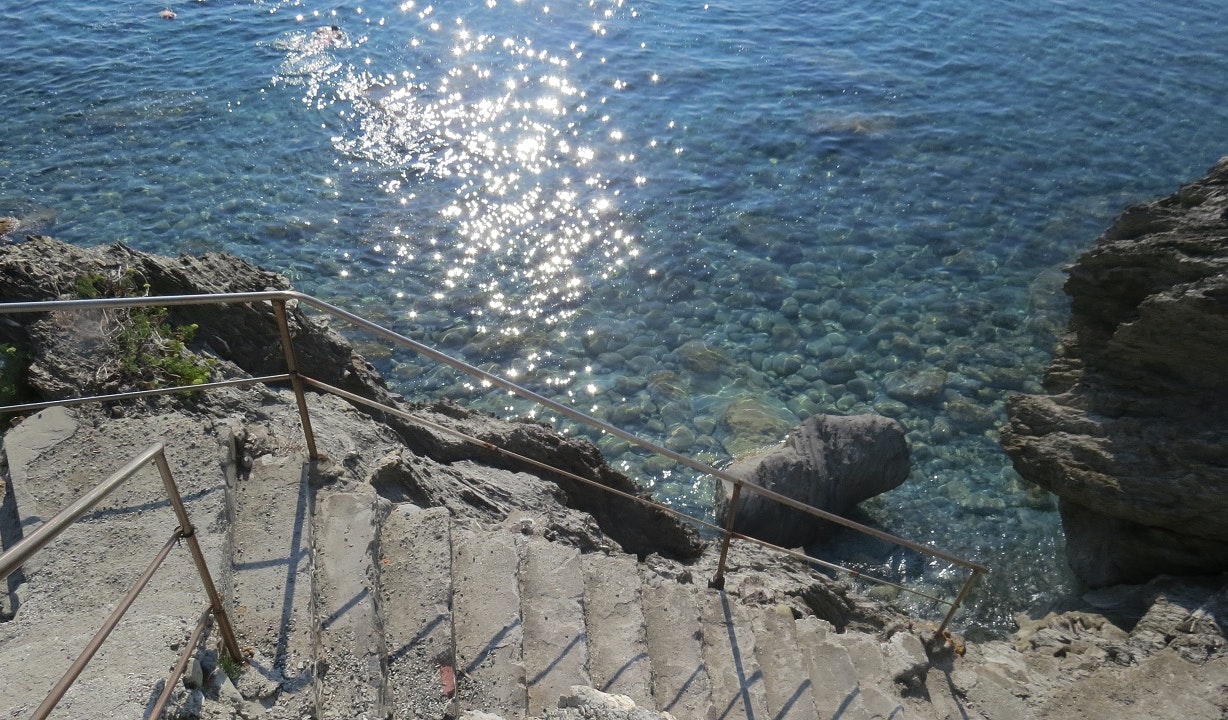 Camping Il Rospo - Treppen ins Meer