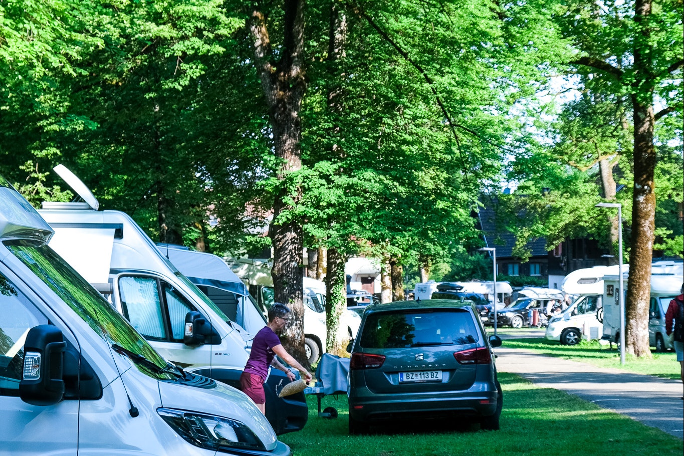 Camping Dornbirn - Standplätze auf dem Campingplatz