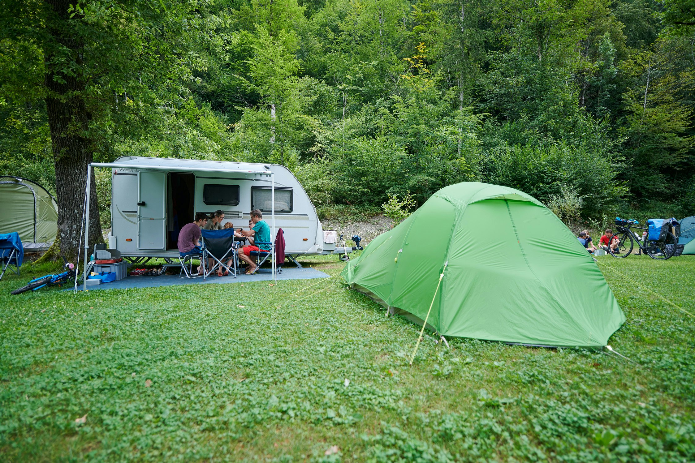 Camping Dornbirn - Standplätze auf dem Campingplatz