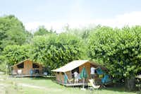 Camping Indigo Forcalquier - Glampingzelte auf dem Campingplatz im Grünen