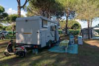 Camping International Argentario - Wohnmobil- und  Wohnwagenstellplätze auf dem Campingplatz