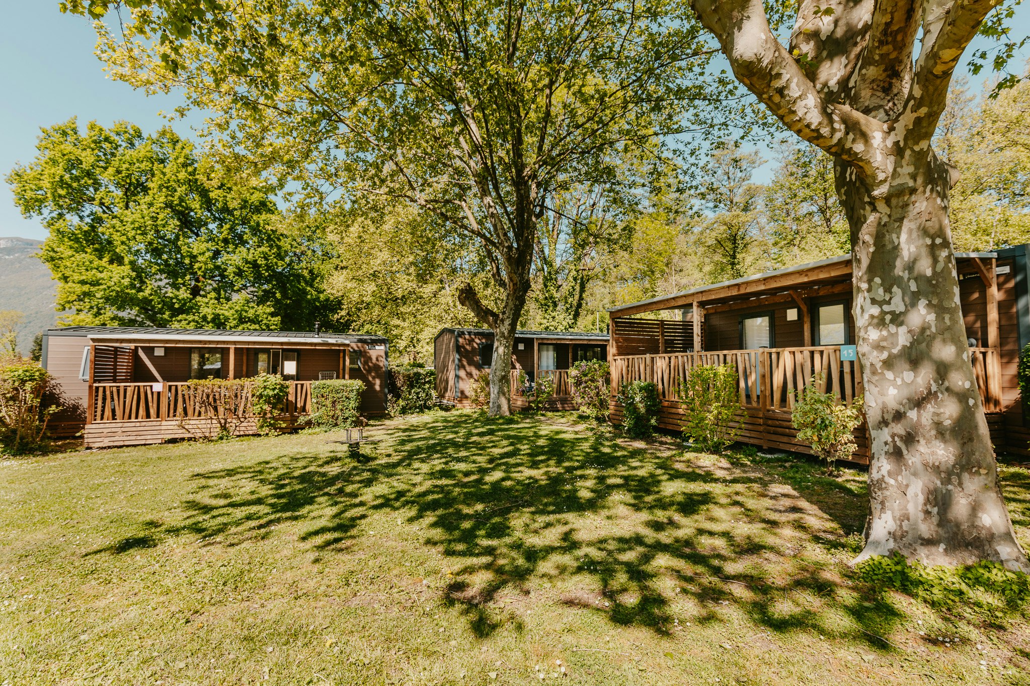 Camping International du Sierroz  - Mobilheime auf dem Campingplatz