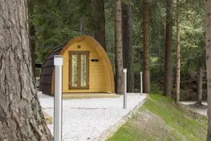 Camping International Olympia - Glamping Pod zwischen Bäumen