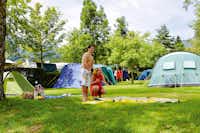 Camping International Sarnersee Giswil - Zeltwiese auf dem Campingplatz
