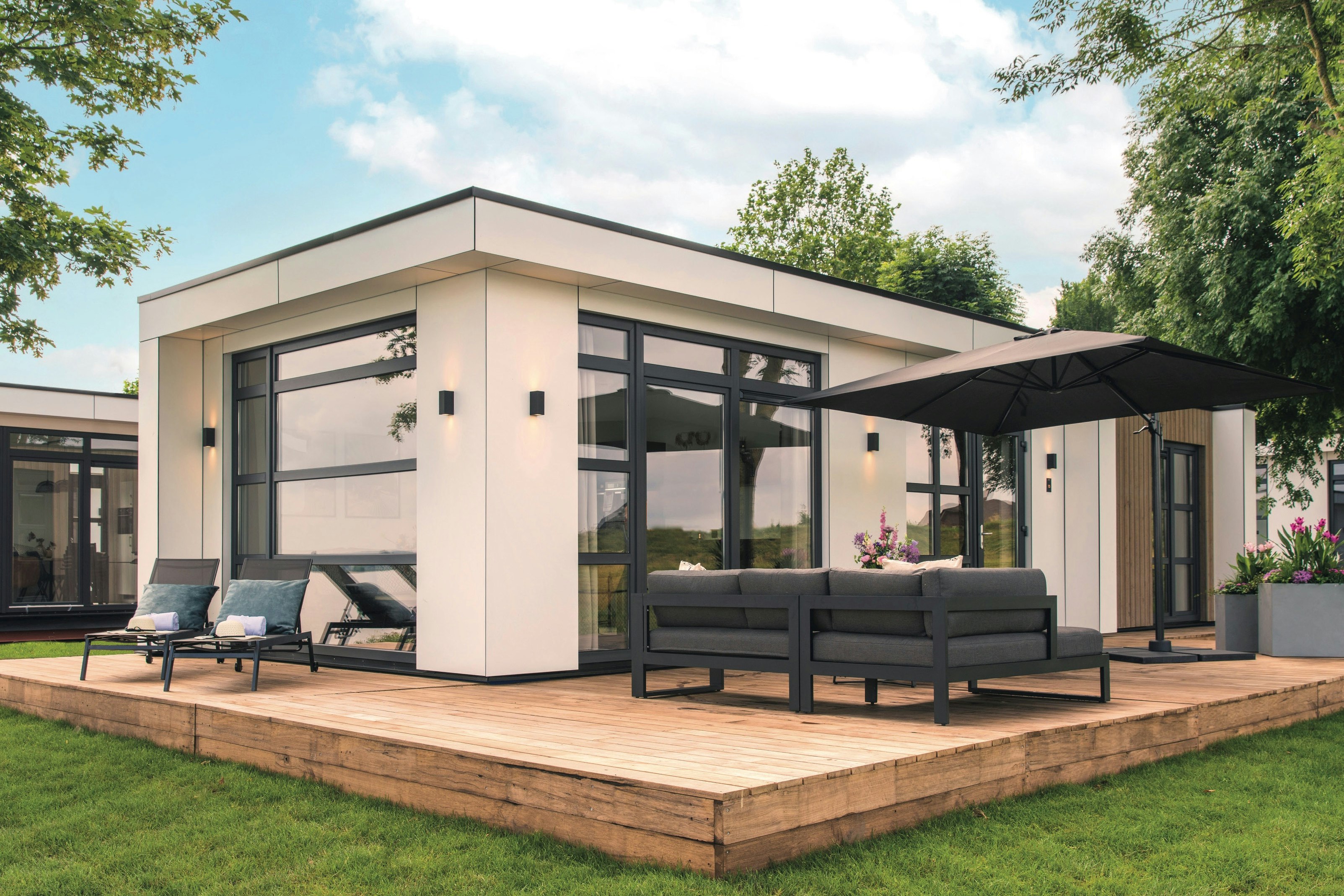 MarinaParken  - Mobilheim mit Terrasse auf dem Campingplatz