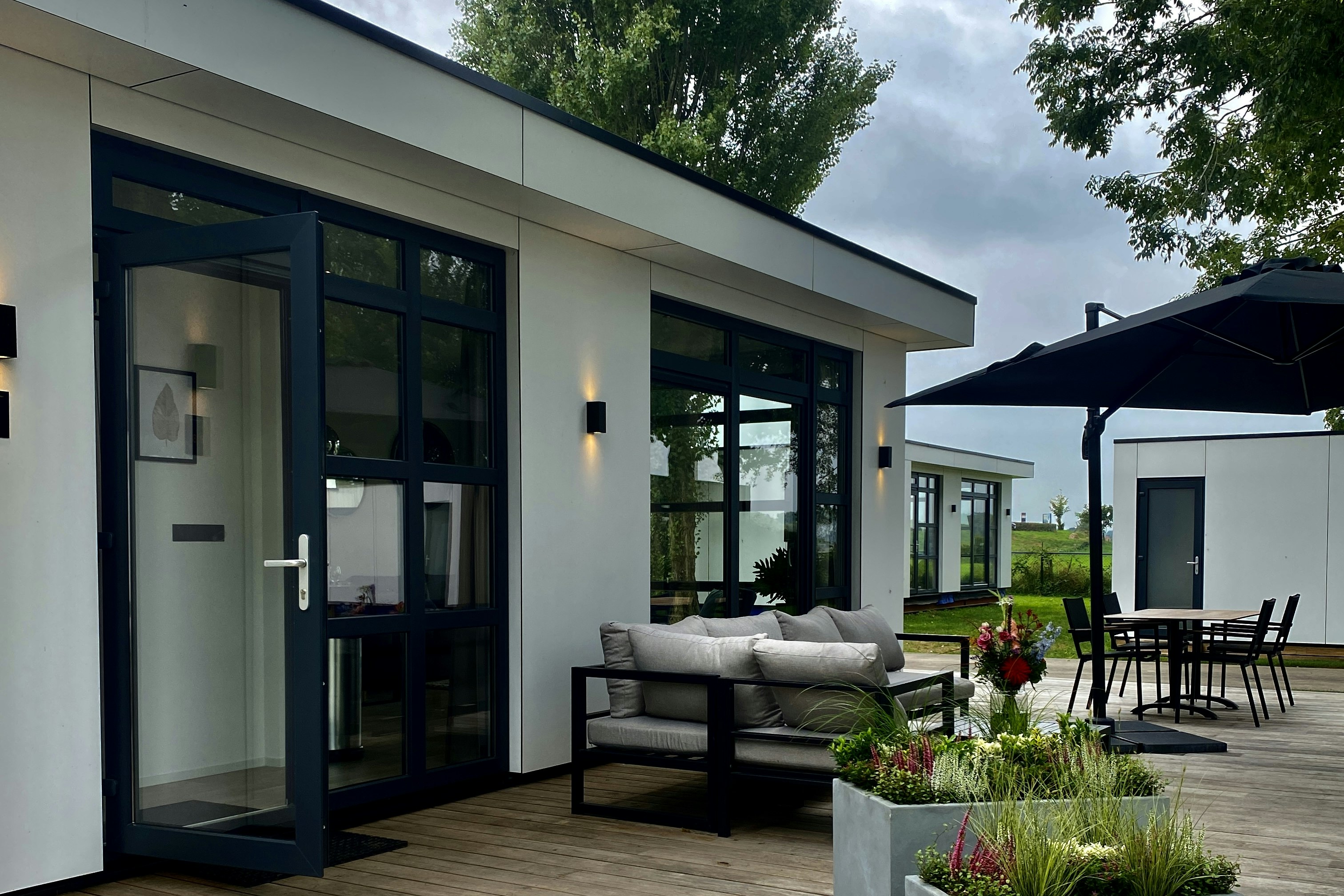 MarinaParken - Terrasse auf dem Campingplatz