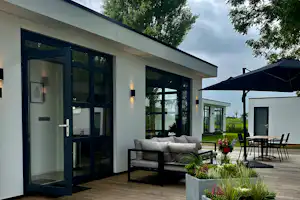 MarinaParken - Terrasse auf dem Campingplatz