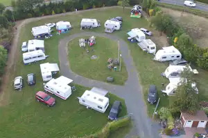 Camping Jillieshof - Luftaufnahme vom Stellplatz auf dem Campingplatz