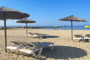 Camping Joan - Blick auf den Strand und das Meer