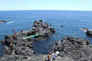 Camping Jonio - Camper am Strand vom Campingplatz