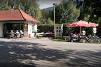 Camping Judenstein  -  Cafe vom Campingplatz mit Terrasse