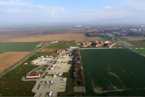 Camping JUFA Vulkán Thermen Resort - Übersicht auf das gesamte Campingplatz Gelände
