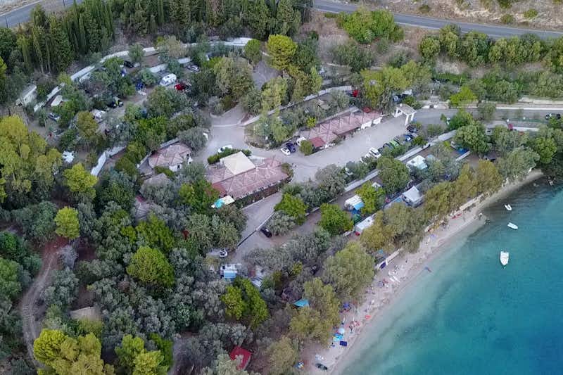 Camping Kalami Beach - Campingplatz aus der Vogelperspektive