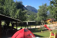 Camping Kamne - Campingplatz mit Blick auf die Berge
