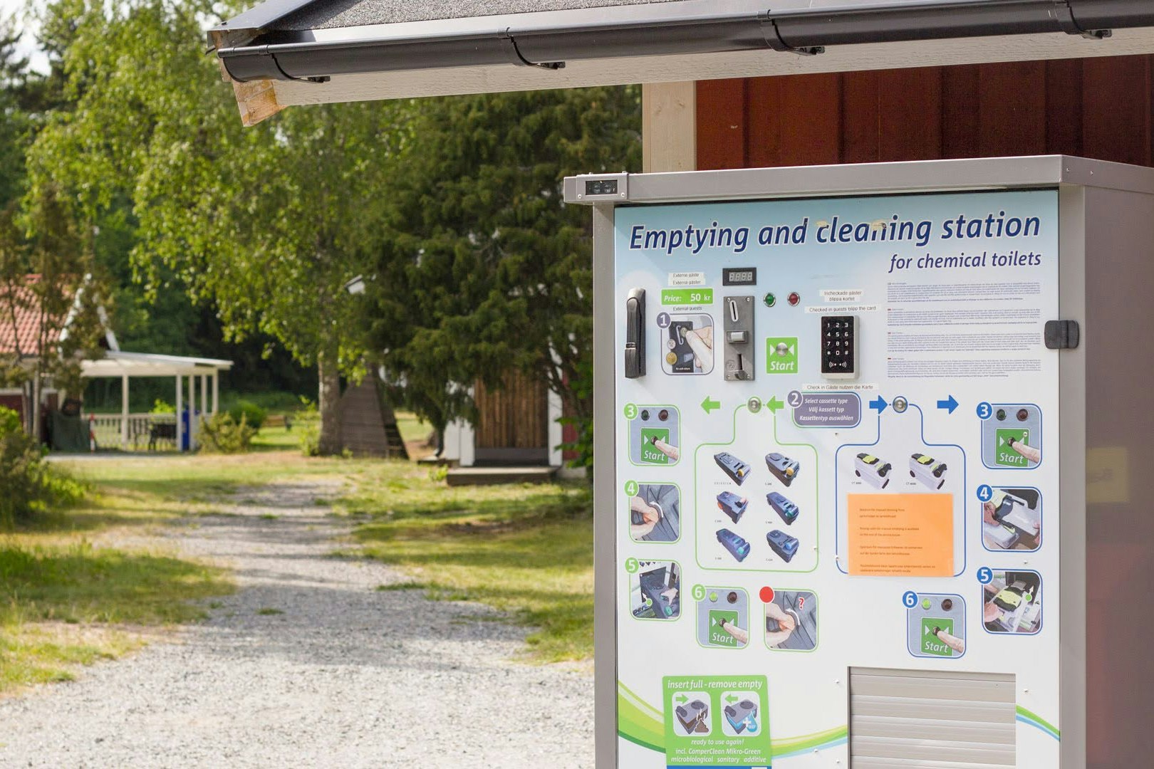 Kapellskärs Camping - Abwasserstation auf dem Campingplatz