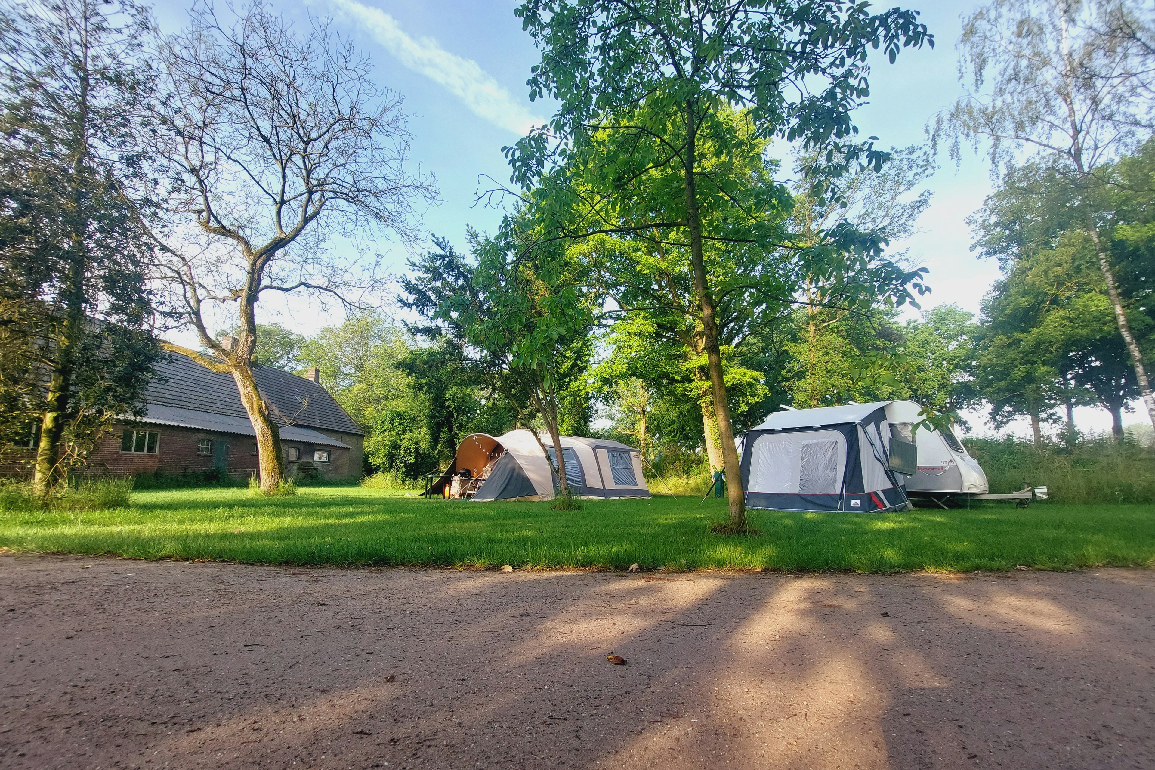 Camping Kempenstee - Standplätze zwischen den Bäumen auf dem Campingplatz