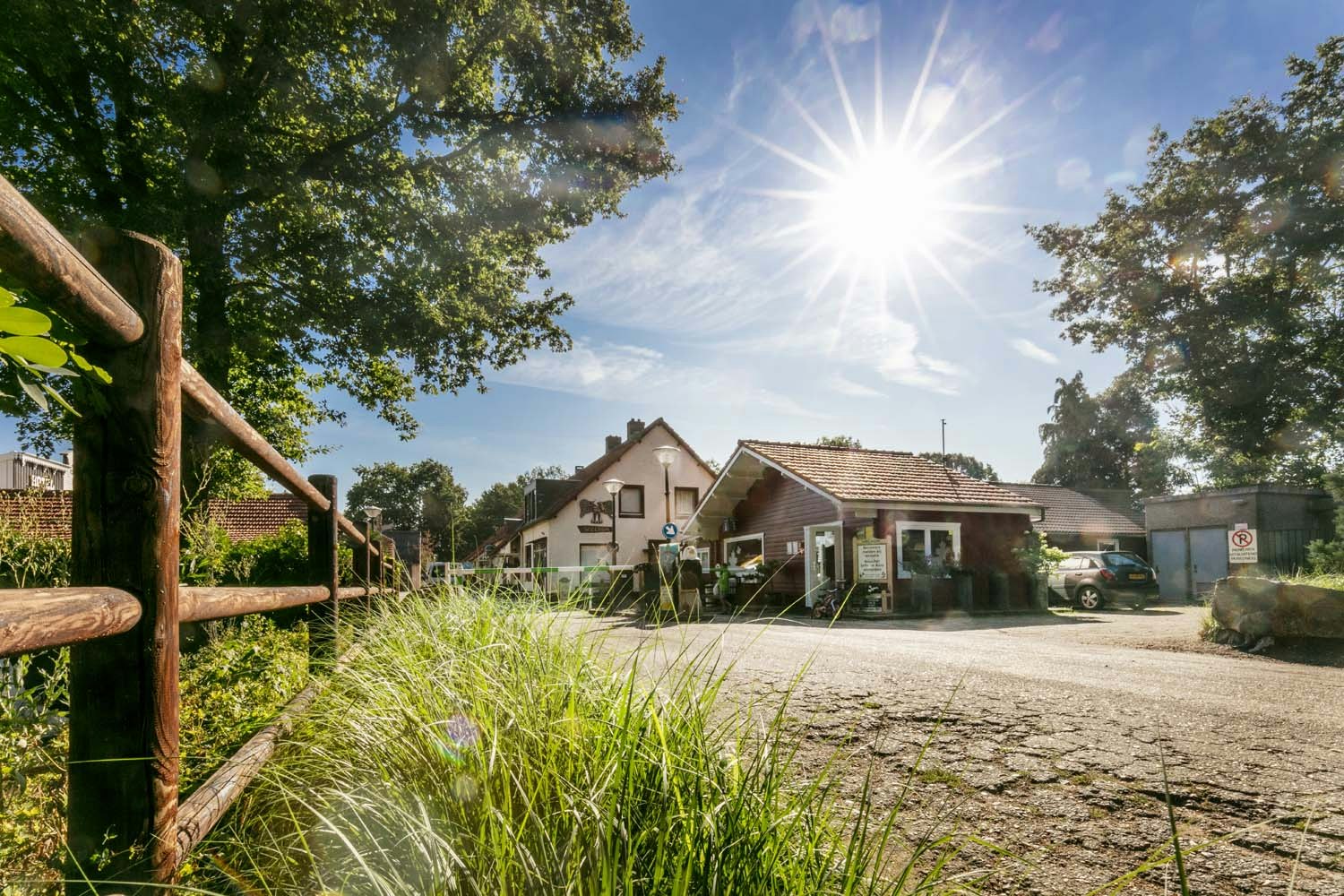 Familiecamping Klein Canada  Camping Klein Canada - Einfahrt des Campingplatzes