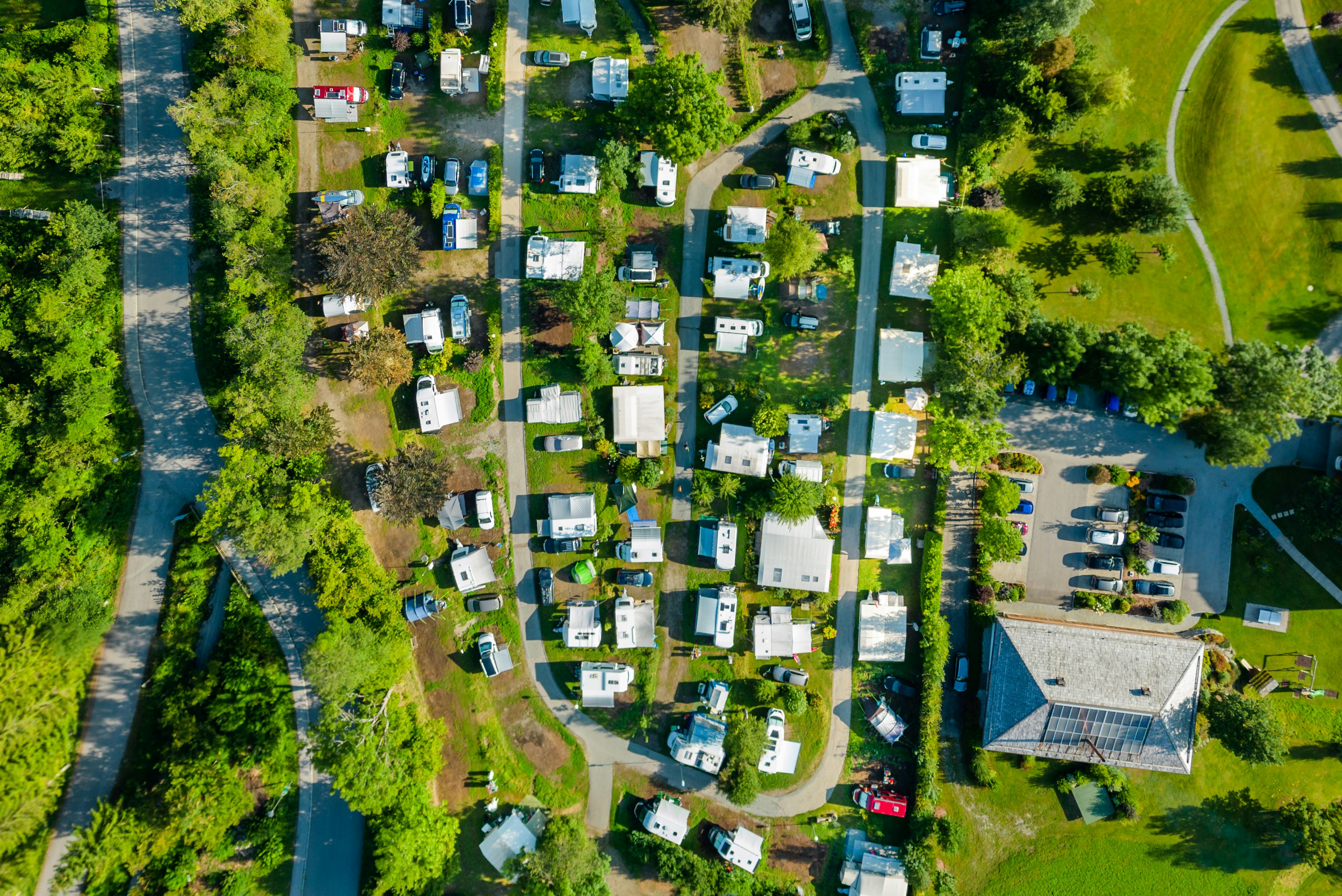 Camping Knaller  - Campingplatz aus der Vogelperspektive