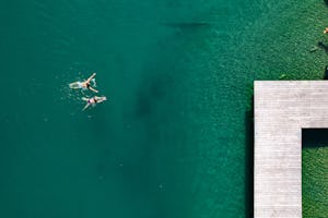 Camping Knaller - Badesteg am Campingplatz