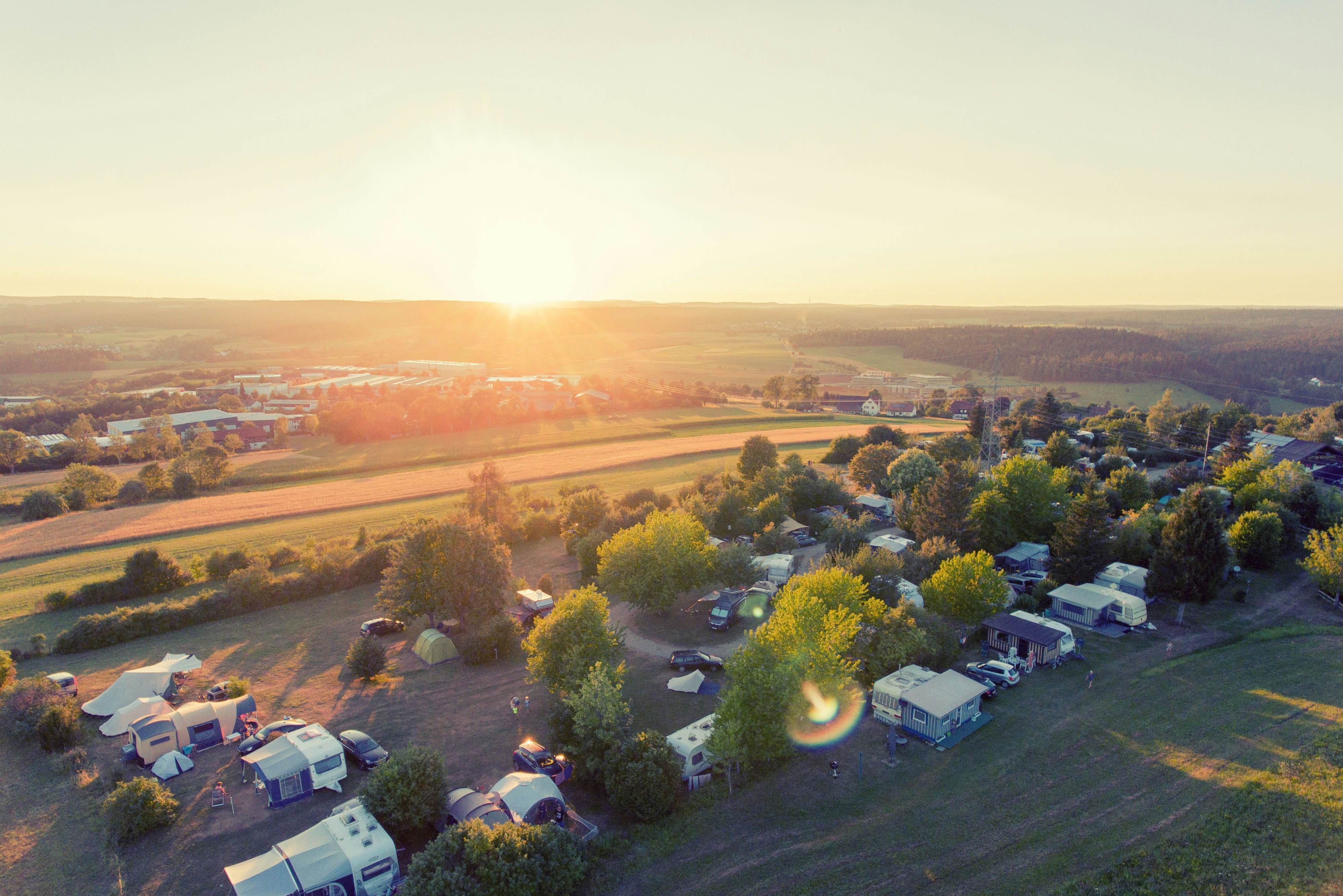 Camping Königskanzel  - Campingplatz aus der Vogelperspektive