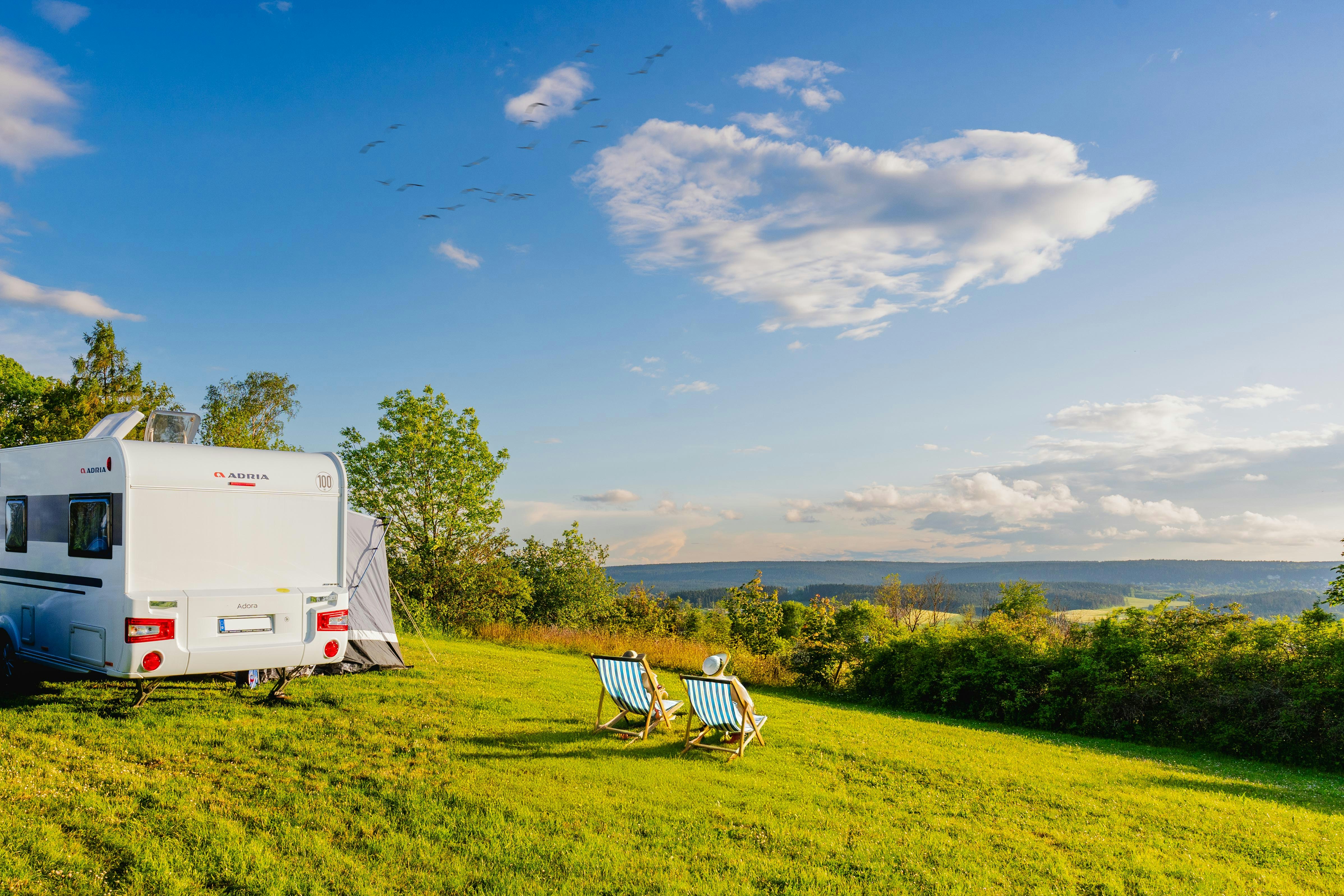 Camping Königskanzel - Standplätze auf der Wiese auf dem Campingplatz