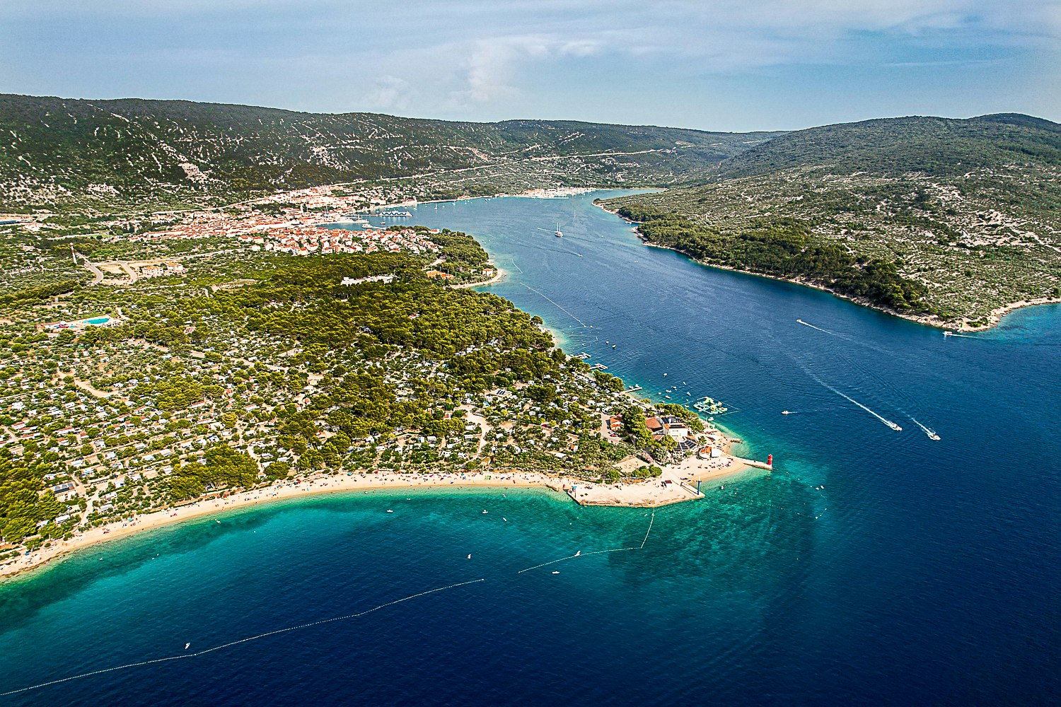 Camping Kovačine - Luftaufnahme des Campingplatzes 