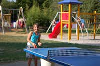 Camping Kratzmühle - Spielplatz für Kinder und Tischtennis auf dem Campingplatz